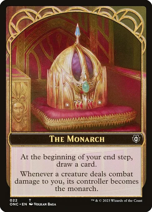 The Monarch, carta Magic di tipo Card illustrata da Volkan Baǵa