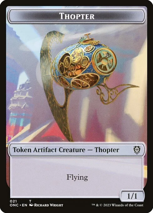 Thopter, carta Magic di tipo Token Artifact Creature — Thopter illustrata da Richard Wright
