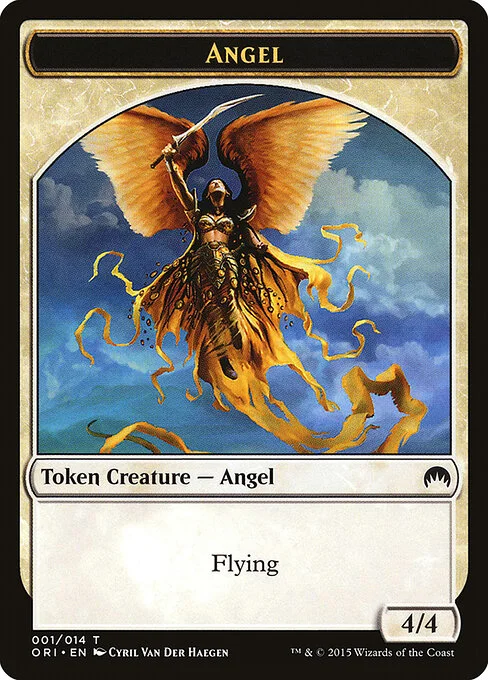 Angel, carta Magic di tipo Token Creature — Angel illustrata da Cyril Van Der Haegen