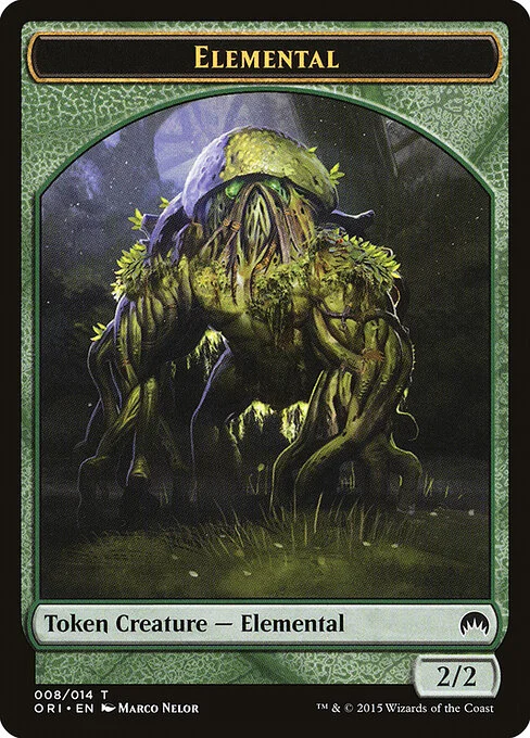 Elemental, carta Magic di tipo Token Creature — Elemental illustrata da Marco Nelor