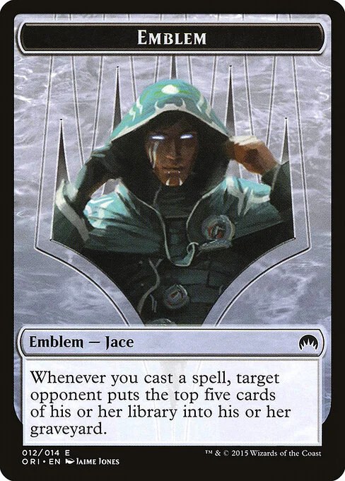 Jace, Telepath Unbound Emblem, carta Magic di tipo Emblem — Jace illustrata da Jaime Jones