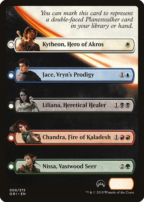 Magic Origins Checklist, carta Magic di tipo Card