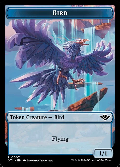 Bird, carta Magic di tipo Token Creature — Bird illustrata da Eduardo Francisco