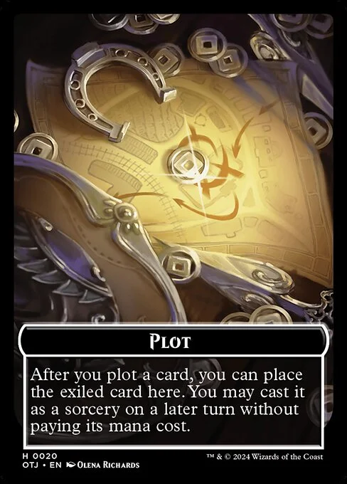 Plot, carta Magic di tipo Card illustrata da Olena Richards
