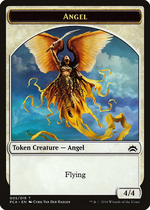 Angel, carta Magic di tipo Token Creature — Angel illustrata da Cyril Van Der Haegen