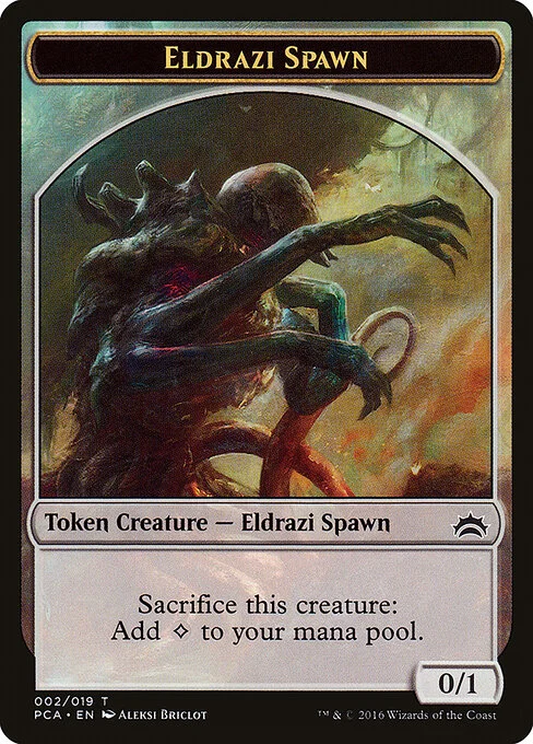 Eldrazi Spawn, carta Magic di tipo Token Creature — Eldrazi Spawn illustrata da Aleksi Briclot