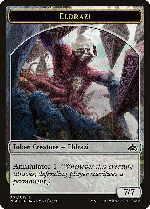 Eldrazi, carta Magic di tipo Token Creature — Eldrazi illustrata da Vincent Proce