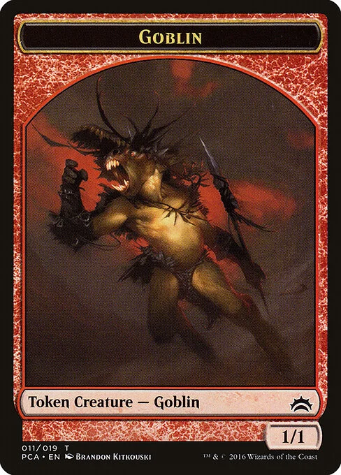Goblin, carta Magic di tipo Token Creature — Goblin illustrata da Brandon Kitkouski