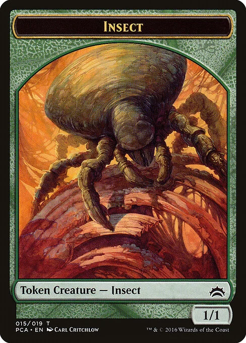 Insect, carta Magic di tipo Token Creature — Insect illustrata da Carl Critchlow