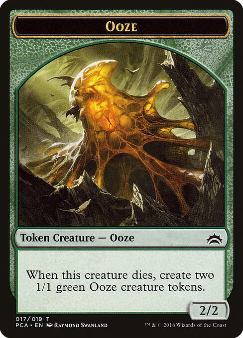 Ooze, carta Magic di tipo Token Creature — Ooze illustrata da Raymond Swanland