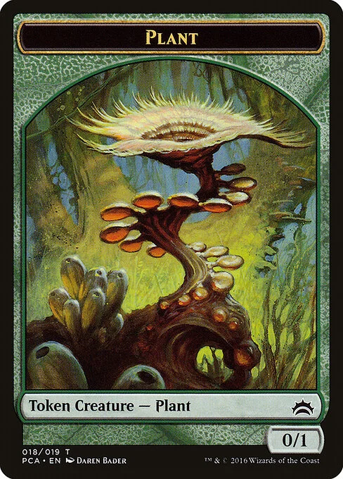 Plant, carta Magic di tipo Token Creature — Plant illustrata da Daren Bader