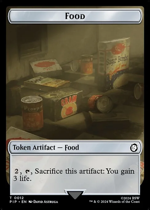 Food, carta Magic di tipo Token Artifact — Food illustrata da David Astruga