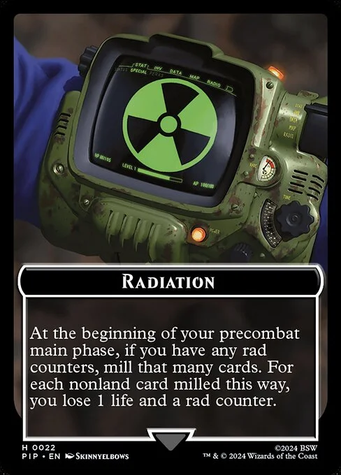 Radiation, carta Magic di tipo Card illustrata da Skinnyelbows