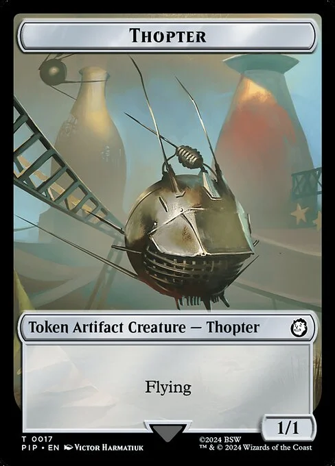Thopter, carta Magic di tipo Token Artifact Creature — Thopter illustrata da Victor Harmatiuk