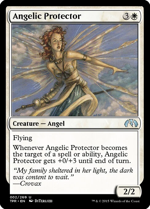 Angelic Protector, carta Magic di tipo Creature — Angel illustrata da DiTerlizzi