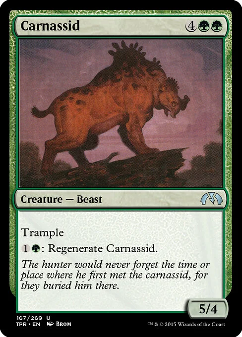 Carnassid, carta Magic di tipo Creature — Beast illustrata da Brom
