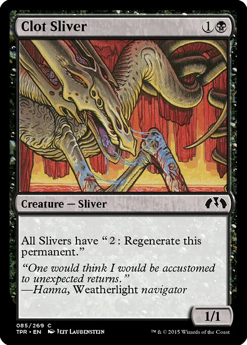 Clot Sliver, carta Magic di tipo Creature — Sliver illustrata da Jeff Laubenstein