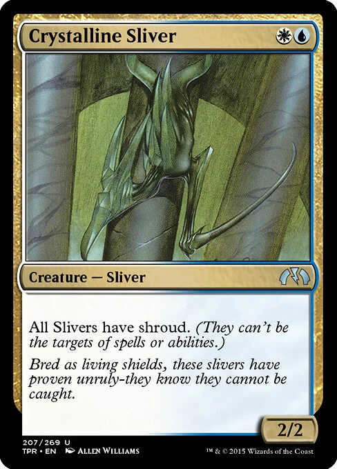 Crystalline Sliver, carta Magic di tipo Creature — Sliver illustrata da Allen Williams
