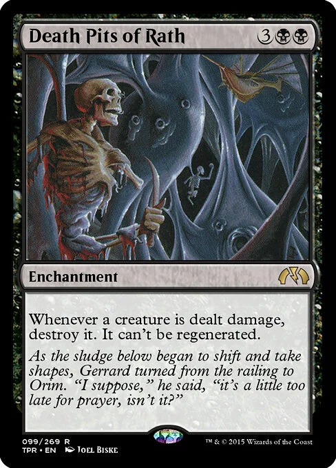 Death Pits of Rath, carta Magic di tipo Enchantment illustrata da Joel Biske