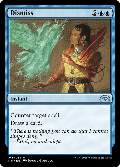 Dismiss, carta Magic di tipo Instant illustrata da Donato Giancola