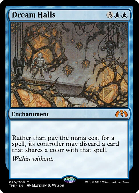 Dream Halls, carta Magic di tipo Enchantment illustrata da Matthew D. Wilson