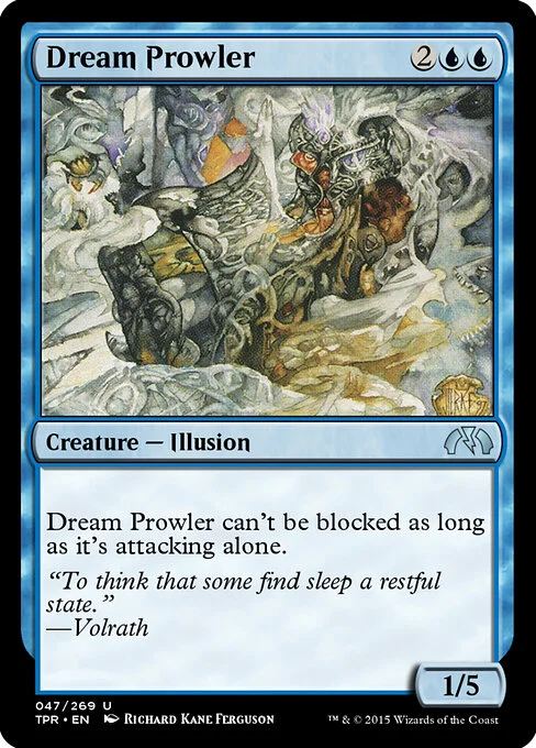 Dream Prowler, carta Magic di tipo Creature — Illusion illustrata da Richard Kane Ferguson