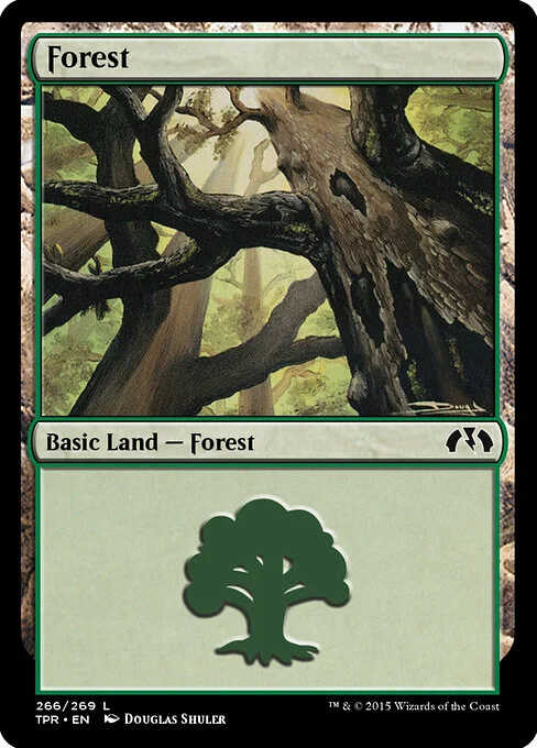 Forest, carta Magic di tipo Basic Land — Forest illustrata da Douglas Shuler