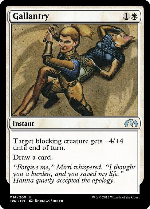 Gallantry, carta Magic di tipo Instant illustrata da Douglas Shuler