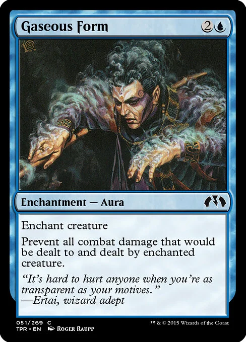 Gaseous Form, carta Magic di tipo Enchantment — Aura illustrata da Roger Raupp