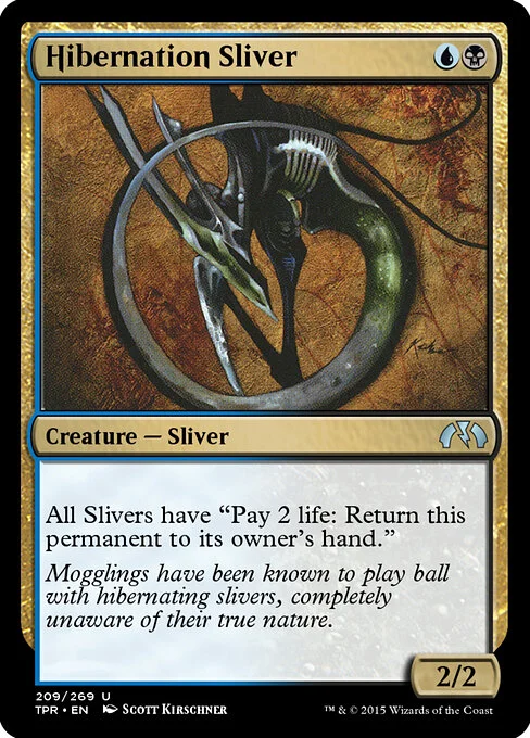 Hibernation Sliver, carta Magic di tipo Creature — Sliver illustrata da Scott Kirschner