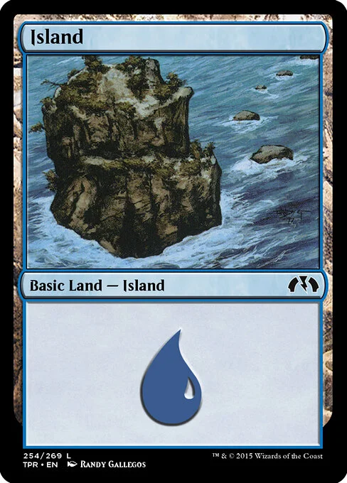Island, carta Magic di tipo Basic Land — Island illustrata da Randy Gallegos