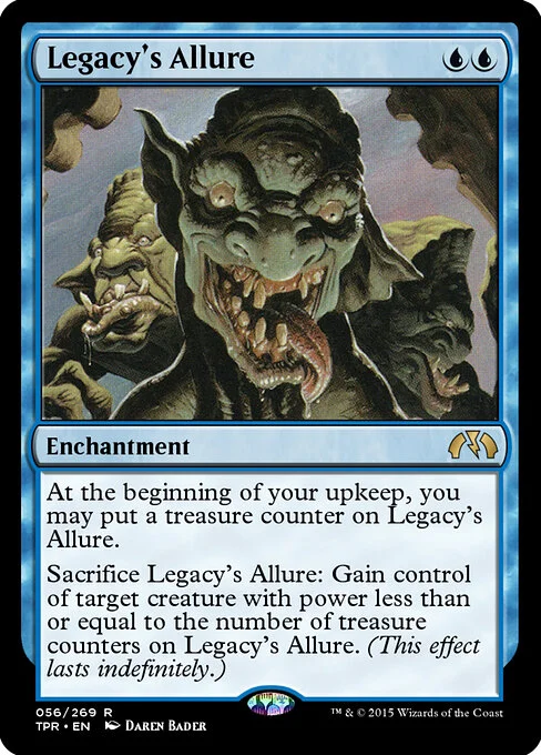 Legacy's Allure, carta Magic di tipo Enchantment illustrata da Daren Bader