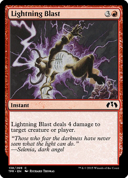 Lightning Blast, carta Magic di tipo Instant illustrata da Richard Thomas