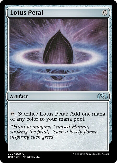 Lotus Petal, carta Magic di tipo Artifact illustrata da April Lee