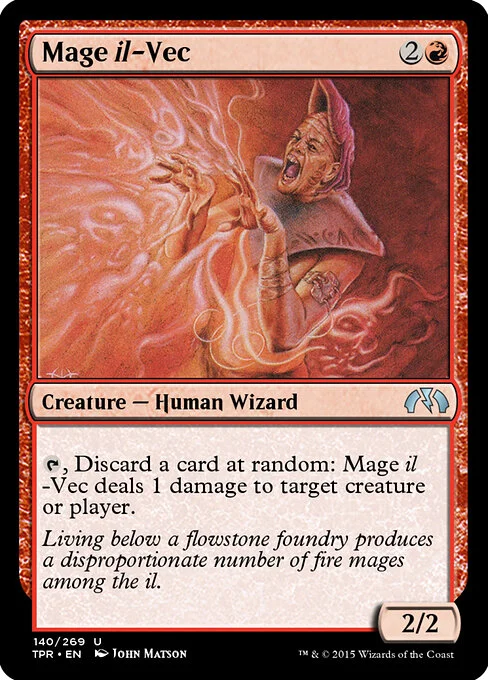 Mage il-Vec, carta Magic di tipo Creature — Human Wizard illustrata da John Matson