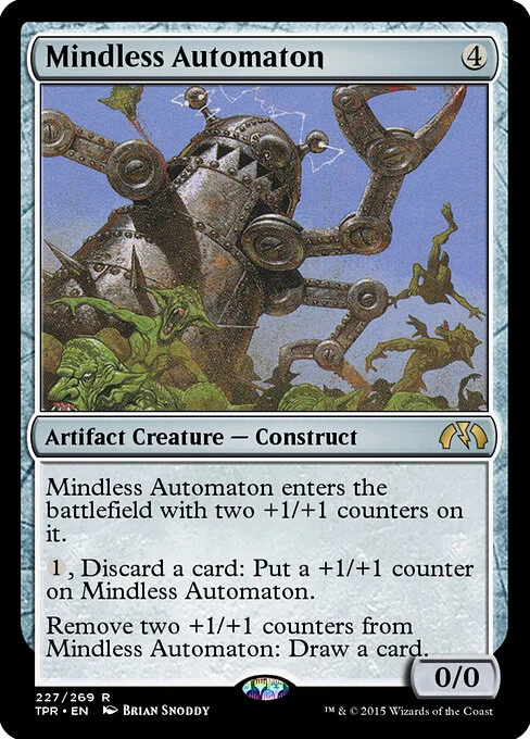 Mindless Automaton, carta Magic di tipo Artifact Creature — Construct illustrata da Brian Snõddy