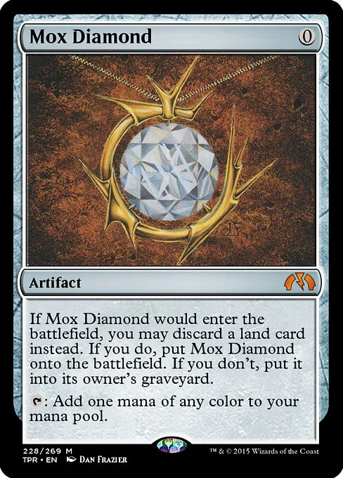 Mox Diamond, carta Magic di tipo Artifact illustrata da Dan Frazier