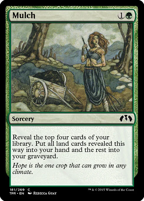 Mulch, carta Magic di tipo Sorcery illustrata da Rebecca Guay