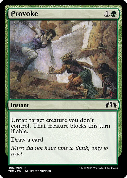 Provoke, carta Magic di tipo Instant illustrata da Terese Nielsen