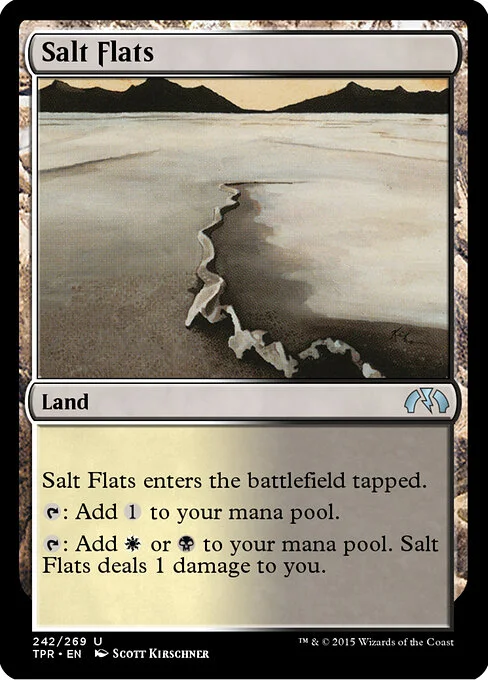 Salt Flats, carta Magic di tipo Land illustrata da Scott Kirschner