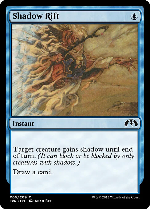 Shadow Rift, carta Magic di tipo Instant illustrata da Adam Rex