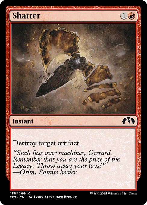 Shatter, carta Magic di tipo Instant illustrata da Jason Alexander Behnke