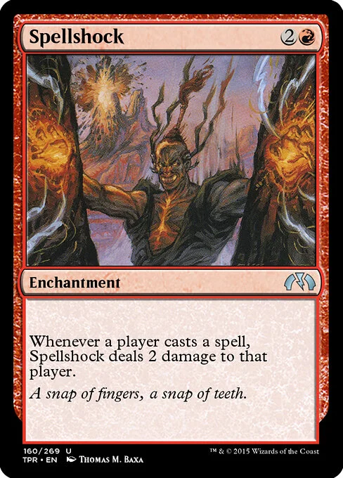 Spellshock, carta Magic di tipo Enchantment illustrata da Thomas M. Baxa
