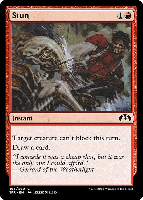 Stun, carta Magic di tipo Instant illustrata da Terese Nielsen