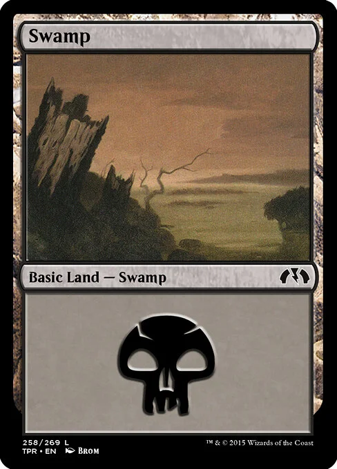 Swamp, carta Magic di tipo Basic Land — Swamp illustrata da Brom