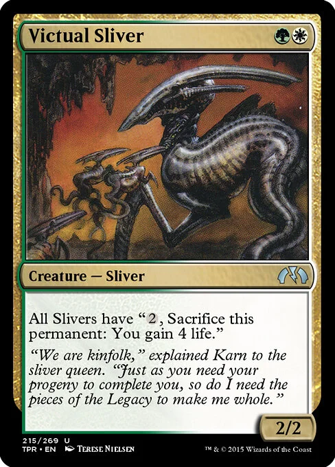 Victual Sliver, carta Magic di tipo Creature — Sliver illustrata da Terese Nielsen