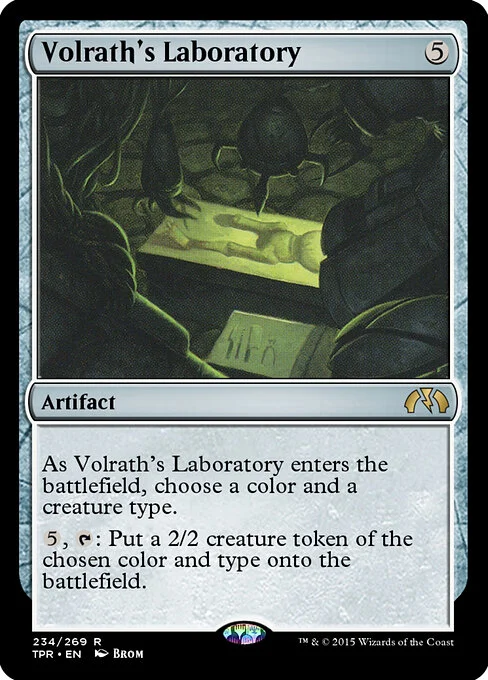 Volrath's Laboratory, carta Magic di tipo Artifact illustrata da Brom