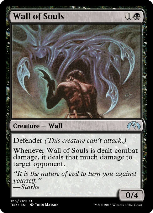 Wall of Souls, carta Magic di tipo Creature — Wall illustrata da John Matson