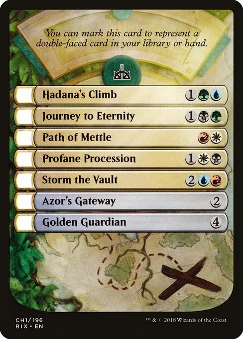 Rivals of Ixalan Checklist, carta Magic di tipo Card