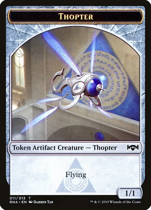 Thopter, carta Magic di tipo Token Artifact Creature — Thopter illustrata da Darren Tan